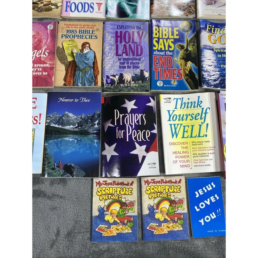 Vtg Christian Mini Book Booklet Lot Of 69 Inspirational Religious Healing Prayer